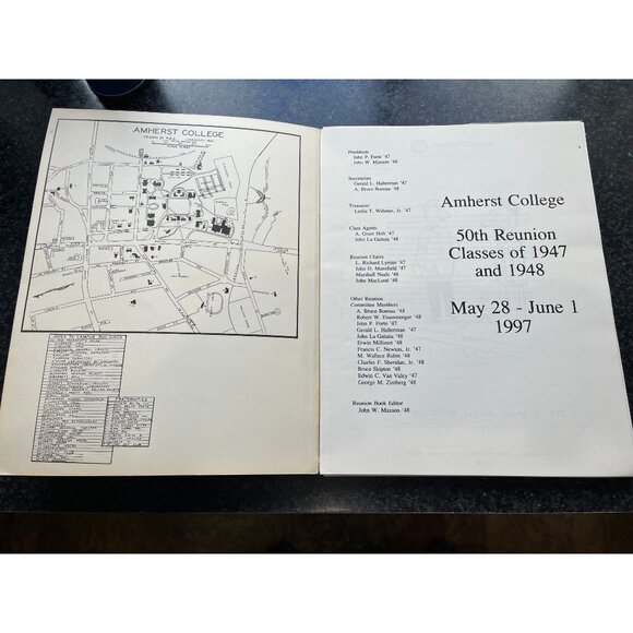 Vtg Amherst College 50th Reunion Book May 28-June 1 1997 Letter From Tom Gerety - Picture 3 of 9